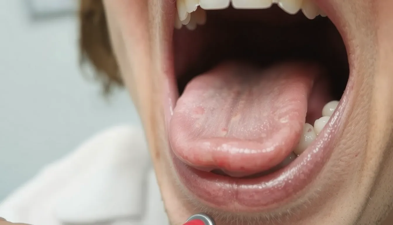 inflammation de la bouche et de la langue